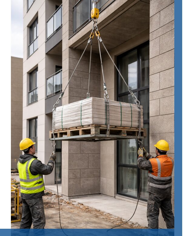 Подъем керамогранита на этаж в Казани от 3716 р. | ВЫСОТНИК-Кзн