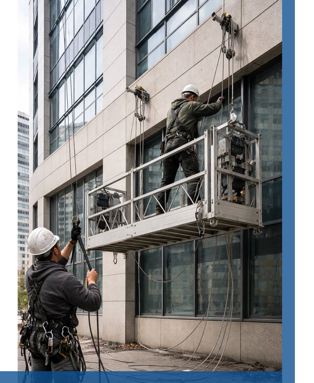 Монтаж и подъем фасадной люльки в Казани от 12740 р. | ВЫСОТНИК-Кзн