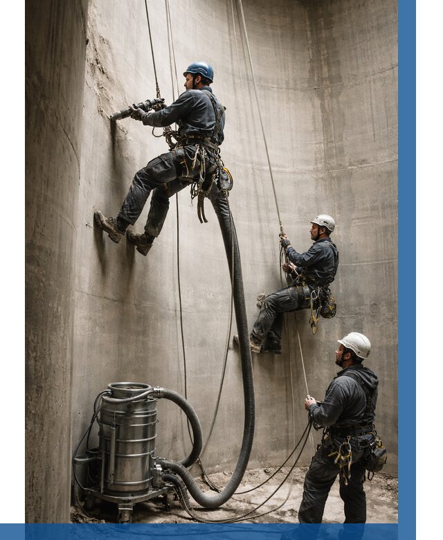 Зачистка силосов в Казани от 4778 р. Договор и смета ВЫСОТНИК-Кзн