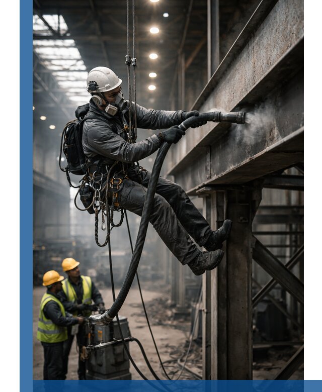 Обеспыливание конструкций в цехах промышленного производства в Казани