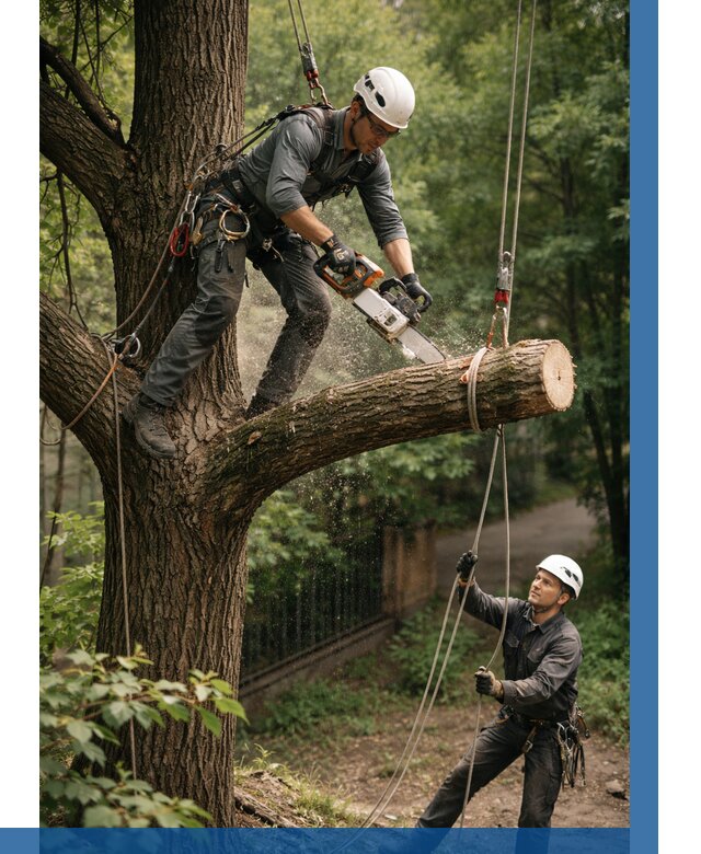 Спил деревьев альпинистами в Казани от 8494 р. | ВЫСОТНИК-Кзн