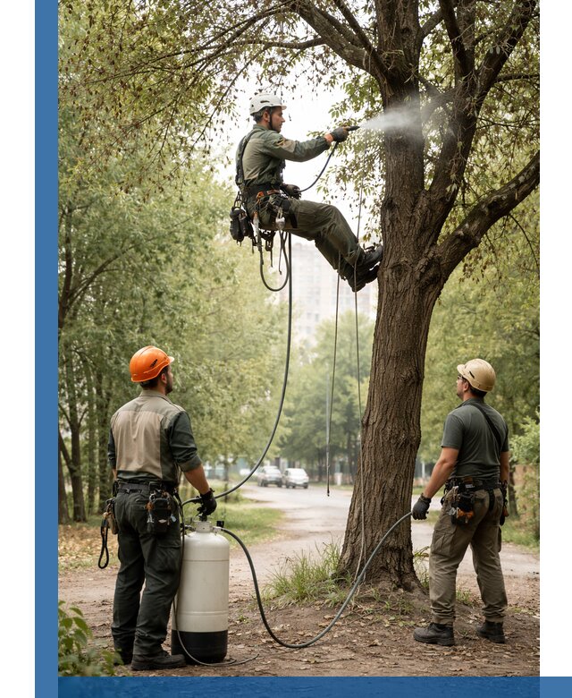 Обработка деревьев от вредителей в Казани профессиональная защита