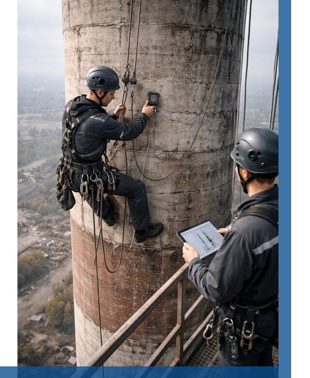 Обследование дымовой трубы в Казани от 8494 р. | ВЫСОТНИК-Кзн